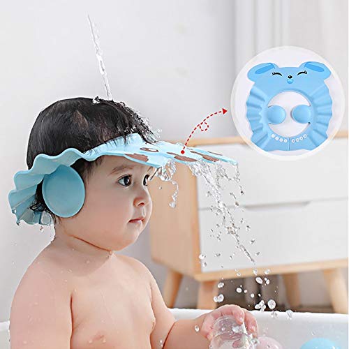SJaninehps EVA Cap champú Infantil, Ducha Impermeable de Casquillo de los niños Casquillo de Ducha de bebé (Color : A)