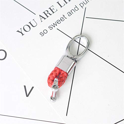 SJIUH Cubierta de la Llave del Coche,  Soft TPU Car Key Case Auto Key Protection Cover For  VW Golf-7 Tiguan-L Polo Car Holder Shell Colorful Car-Styling Accessories,Red Keychain