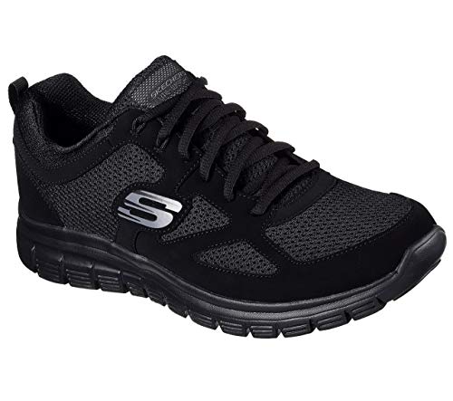 Skechers Burns 52635-bbk, Zapatillas para Hombre, Negro (Black 52635/Bbk), 41 EU