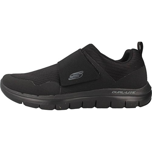 Skechers Flex Ventaja 2.0 Gurn para Hombre Malla Entrenador 11 UK/ 46 EU Negro/Negro
