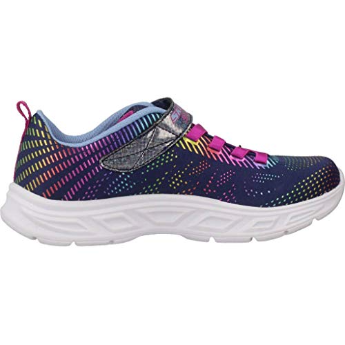 Skechers Girls' Litebeams-Gleam N'DREAM Trainers, Blue (Navy/Multi Nvmt), 3 (36 EU)