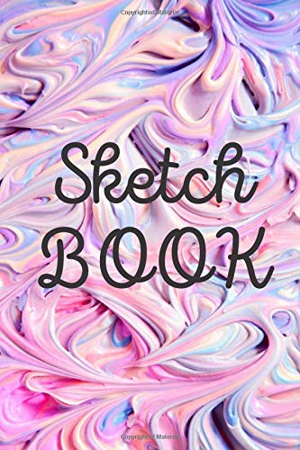 Sketch Book for Drawing, Doodling, Painting or Sketching: 6 x 9 Blank Note Pad with 120 Dotted Pages ( Awesome Premium Journal with Abstract Marble Cover)