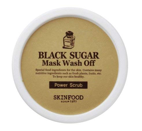 [Skin Food] Black Sugar Mask Wash Off 3.53Oz/100g + Rice Mask 3.53Oz/100g by Skin Food