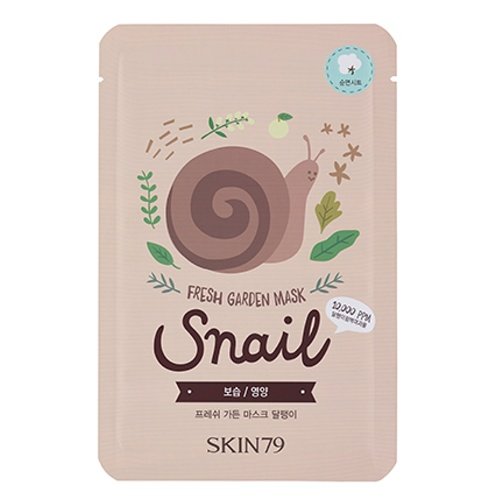 skin79 Mask Fresh Garden – Snail, 4 unidades (4 x 23 g)