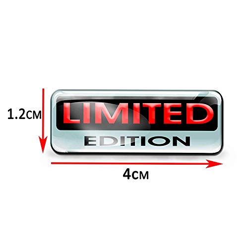 SkinoEu® 4 pcs 3D Gel Silicone Stickers Pegatinas Limited Edition Silicona Adhesivo Autos Coches Motos Ciclomotores Bicicletas Ordenador Portátil KS 132