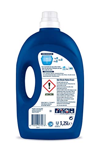 Skip Ultimate Triple Poder Máxima Eficacia Detergente Líquido para Lavadora - Paquete de 2 x 65 lavados - Total: 130 lavados
