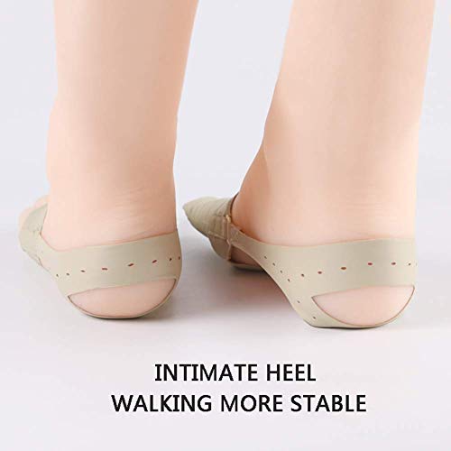 SLRMKK Corrector de juanetes Ultra Delgado, Alisador de Punta elástico, Órtesis de Hallux valgus Ajustable para Dedos superpuestos, Zapatos usable Beige 1 par-L ： 37-39