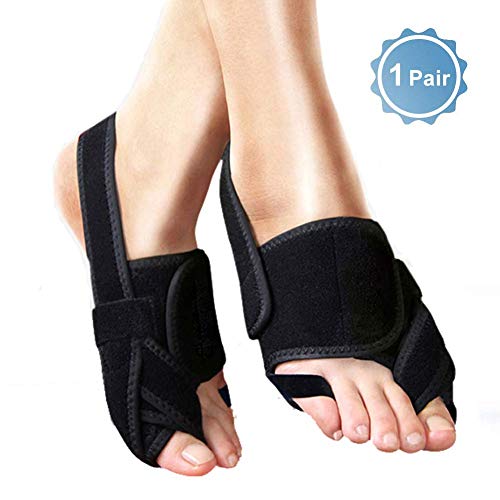 SLRMKK Terapia magnética Corrector del Pulgar en valgo, Separador del Dedo del pie Polímero médico Material Fijación de Titanio Turmalina Cuidado Auxiliar Noche Tipo Unisex 1 par-L: EUR ： 40-46