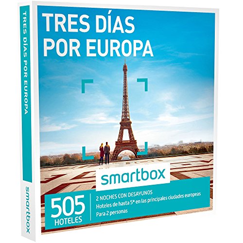 SMARTBOX - Caja Regalo - TRES DÍAS POR EUROPA - 520 hoteles de hasta 5* en principales ciudades de España, Europa, Marruecos y Túnez