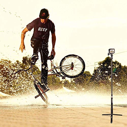 Smatree Q3S Palo Selfie Stick con Trípode para GoPro Hero 2018, Hero 7/6/5/4/3+/3/2/1/Fusion/Session,Ricoh Theta S,M15,Cámaras Osmo Action y Teléfonos Móviles