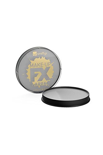 Smiffy'S 39140 Maquillaje Fx Smiffy Aqua Pintura Facial Y De Cuerpo Claro, Gris Claro