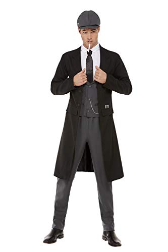 Smiffys Officially Licensed Peaky Blinders Shelby Mens Costume Disfraz oficial hombre, color negro, XL-Size 46"-48" (70034XL)