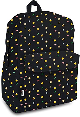 Smiley World World Rucksack Allover Print Mochila Infantil, 42 cm, Multicolor (Multi)