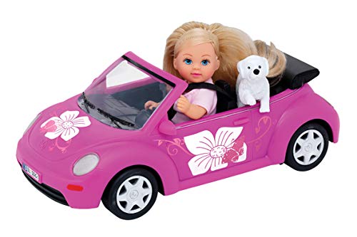 Smoby- Steffi Love-Evi en Beetle (Simba 5731539) Mini muñeca con coche, Multicolor , color/modelo surtido