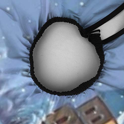 Snowing Town Bridge River Delantal de corte de pelo unisex para peluquería teñida en casa,peluquería o peluquería antiestático, capa de 55 x 66 pulgadas