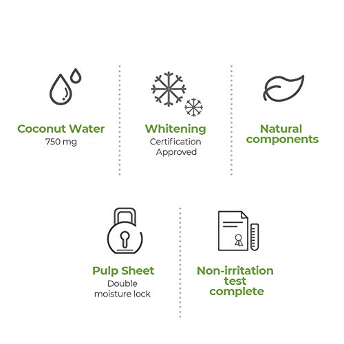 SNP | Mascarilla de pureza natural brillante, paquete de 10 | Efecto blanqueador para piel seca y sensible | Panda