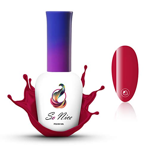 So Nice - Esmalte de uñas en gel UV LED First Kiss, 8 ml