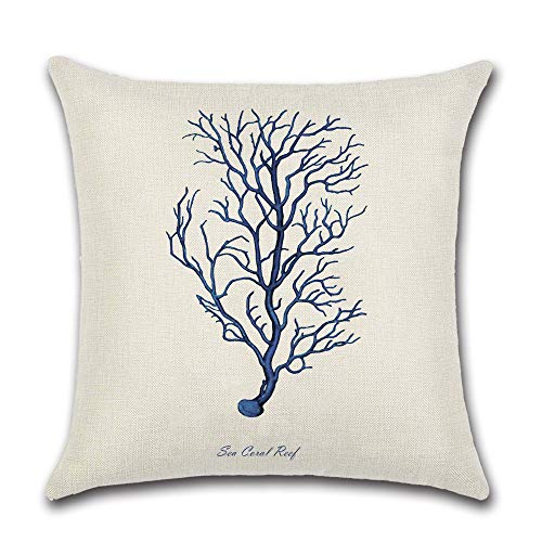 Soleebee Fundas de cojín de lino y algodón - Fundas de cojines para sofá, cama, decoración del hogar [juego de 4] [45 x 45 cm-Multicolor]