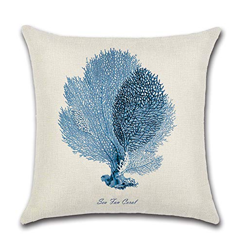 Soleebee Fundas de cojín de lino y algodón - Fundas de cojines para sofá, cama, decoración del hogar [juego de 4] [45 x 45 cm-Multicolor]