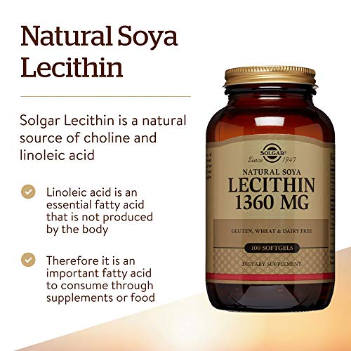 Solgar Lecitina de Soja 1360 mg Cápsulas blandas - Envase de 100