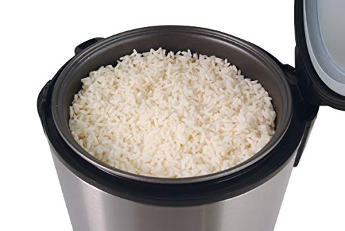 Solis Rice Cooker Duo Programm Type 817 - Arrocera eléctrica con temporizador - Cocina al vapor - también adecuado para verduras y carne - 1,2 L