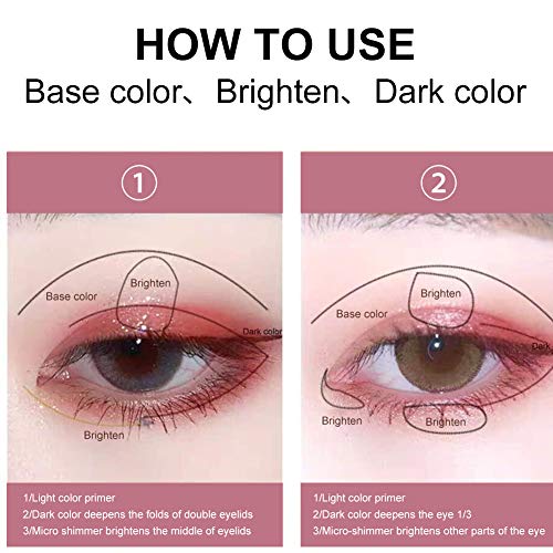 Sombra de Ojos, Eyeshadow, Eyeshadow Glitter, Eyeshadow Palette, 16 colores sombra de ojos Powder Make Up Waterproof Matte and Shimmers Paleta de sombras de ojos altamente pigmentadas.