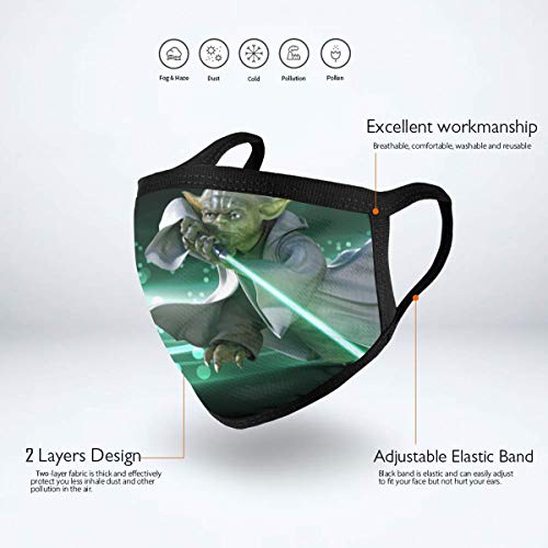 Sonickingmall Unisex Baby Y-Oda Mascarilla Cara cubierta, Polaina de cuello bufanda pasamontañas para pesca