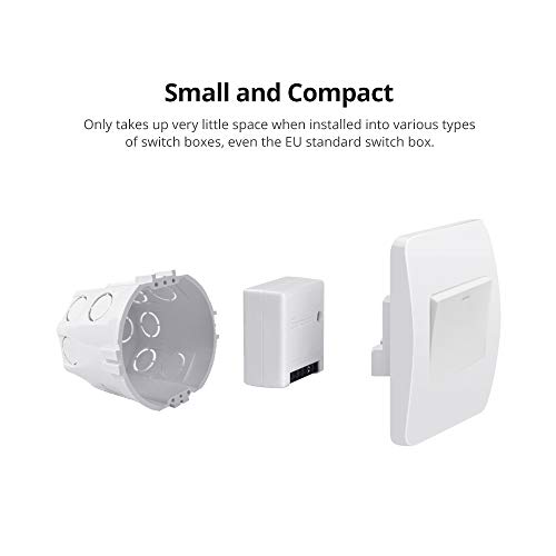 SONOFF MINI 4PCS 10A Interruptor Inalámbrico Wi-Fi Inteligente, Módulo Universal para Bricolaje para Solución de Automatización Domótica,Funciona con Amazon Alexa