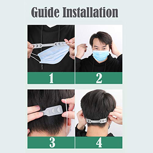 Soporte de máscara 3D[10 PCS]ZABERT Mask Bracket[Reutilizable y lavable][Aumente más espacio para respirar][Adaptado para nariz y boca]Soportes de respiración Marco