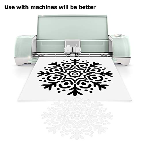 Sopplea 15 PCS 6 mil 12"x 12" Hojas en blanco de la plantilla de Mylar: haga su propia plantilla, utilice máquinas compatibles con Cricut y Silhouette