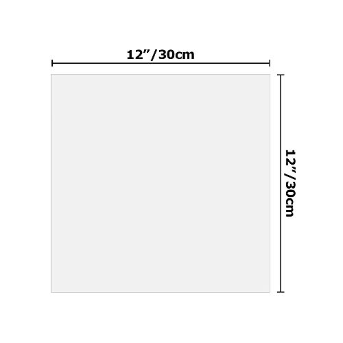 Sopplea 15 PCS 6 mil 12"x 12" Hojas en blanco de la plantilla de Mylar: haga su propia plantilla, utilice máquinas compatibles con Cricut y Silhouette