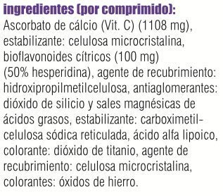 Soria Natural Vit&Min 20 C-VIT 1000mg 60 Comprimidos - Vitamina C - Ascorbato de calcio & Acido Alfa-lipoico [1108 mg]- Complemento Alimenticio