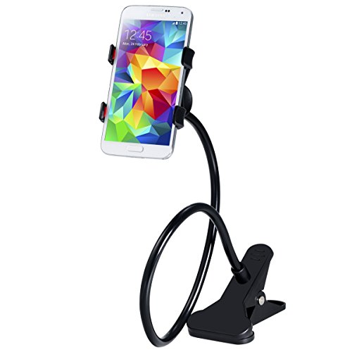 Sostenedor para télefono móvil, Breett soporte universal de clip para el teléfono móvil Soporte perezoso flexible brazos largos para iPhone 6 plus/6/5s/5/4S/4, dispositivos de GPS