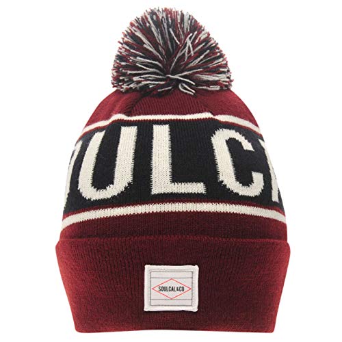 SoulCal - Gorro de punto - para hombre granate Talla única