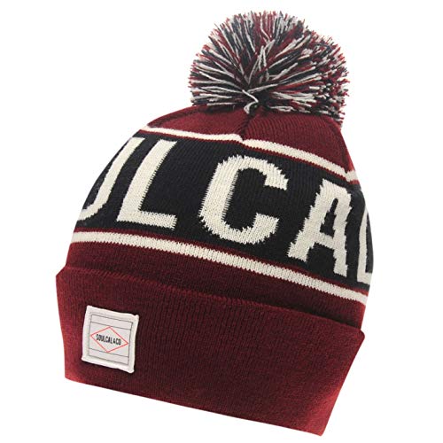 SoulCal - Gorro de punto - para hombre granate Talla única
