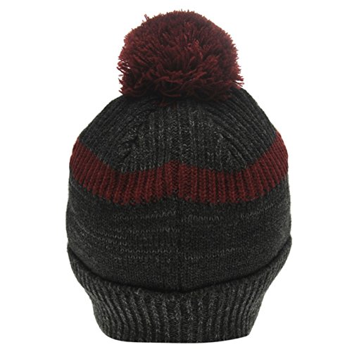 Soulcal Hombre Svarog Gorro Gris/Borgoña/Blanco Talla única