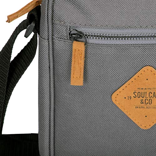 SoulCal Unisex Mini Bolsa De Artilugio Carbón/Negro Talla única