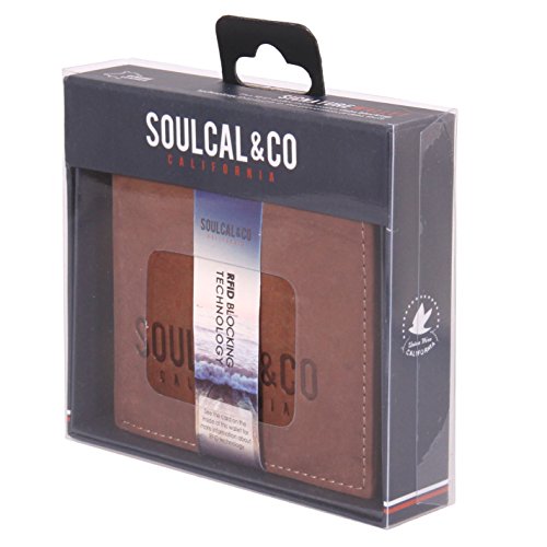 SoulCal Unisex Signature Cartera Billetero Coñac Talla única