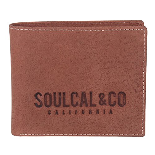 SoulCal Unisex Signature Cartera Billetero Coñac Talla única