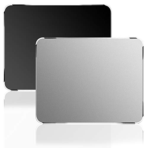 Sourceton - Alfombrilla de ratón para Videojuegos (2 Unidades, Aluminio, Doble Cara, para un Control rápido y preciso, 22,8 x 18,1 cm)