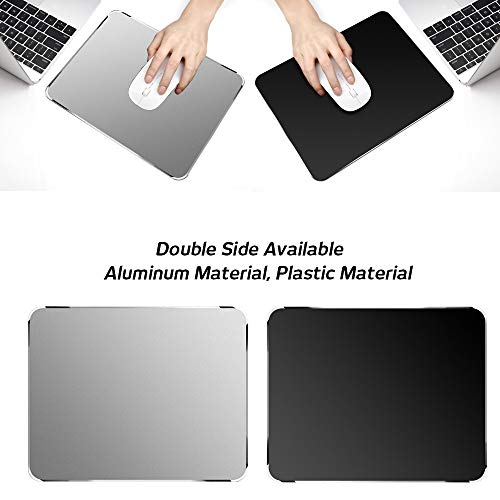 Sourceton - Alfombrilla de ratón para Videojuegos (2 Unidades, Aluminio, Doble Cara, para un Control rápido y preciso, 22,8 x 18,1 cm)