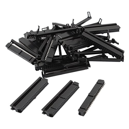 sourcing map 15 Piezas y Conector de Cable FC-40P 40 Pin Hembra IDC cabecera 2,54 mm de Paso