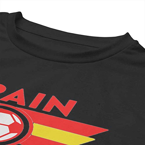 Spain Soccer World Cup Women's T - Shirt,Women's Cropped Top Leaking Navel T-Shirt