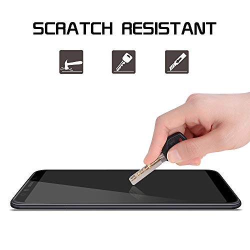 SPARIN [2-Pack] Cristal Templado Xiaomi Mi A2, Full-Cover Protector Pantalla Xiaomi Mi A2 [Sin Burbujas] [Anti-Arañazos] [Dureza 9H] [Anti-Huella] Negro