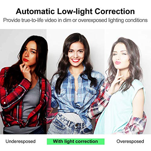 Spedal Webcam con Trípode, Cámara Web de Gran Angular de 120 Grados, Webcam de Transmisión en Vivo HD 1080P para Xbox OBS XSplit Skype, Compatible para Mac OS Windows 10/8/7