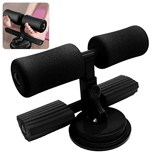 Speyang Sit Up Dispositivo Abdominal, Barra de Abdominales de Auto-succión Portátil, Dispositivo Sit-up Bar, Ajustable Sit Up Bar Dispositivo Abdominal (Black)