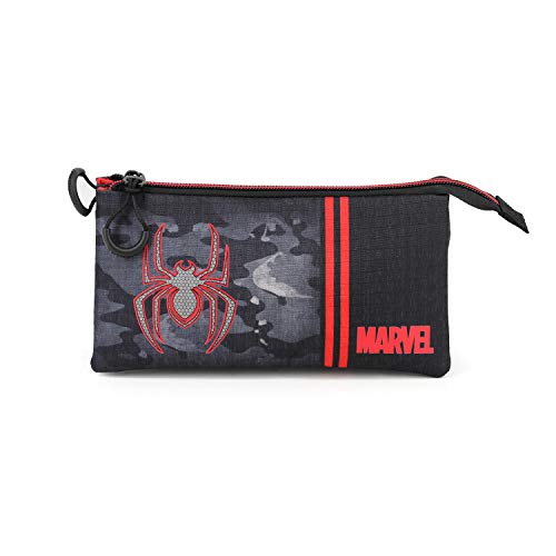 Spiderman Dark-Estuche Portatodo Triple HS
