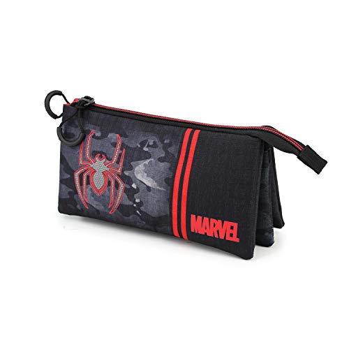 Spiderman Dark-Estuche Portatodo Triple HS