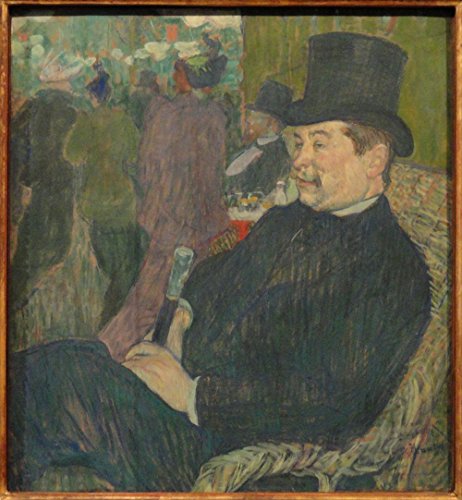 Spiffing Prints Henri Toulouse Lautrec - Monsieur Delaporte in The Jardin de Paris - Extra Large - Matte Print