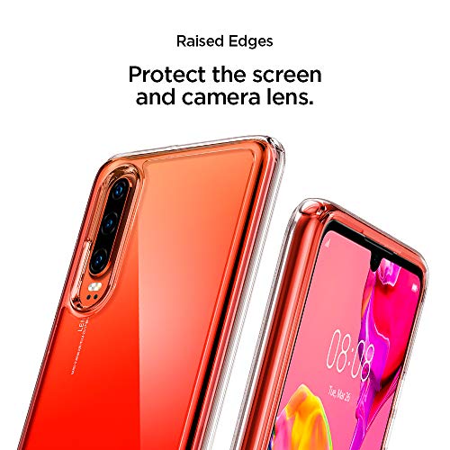 Spigen, Funda Compatible con Huawei P30 2019 [Ultra Hybrid] Tecnología de cojín de Aire y protección híbrida de la caída [Transparente] - L38CS25737